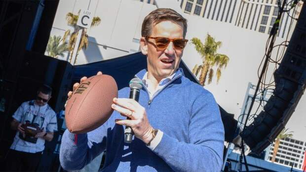 Eli Manning at Guy Fieri Flavortown Tailgate