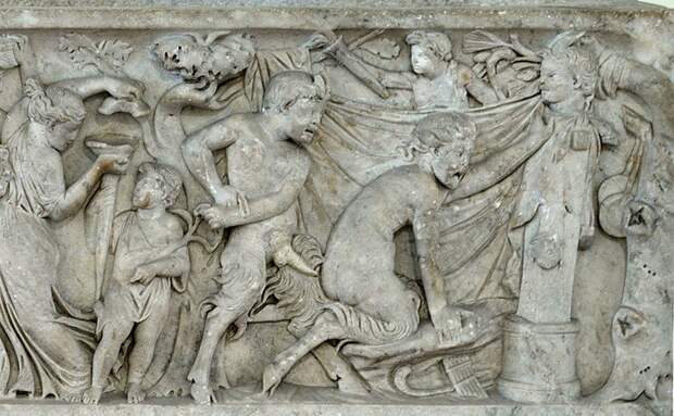 The Roman sarcophagus Secret Cabinet