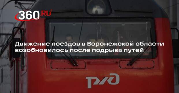 ГСЭ сообщил о возобновлении движения поездов в Воронежской области