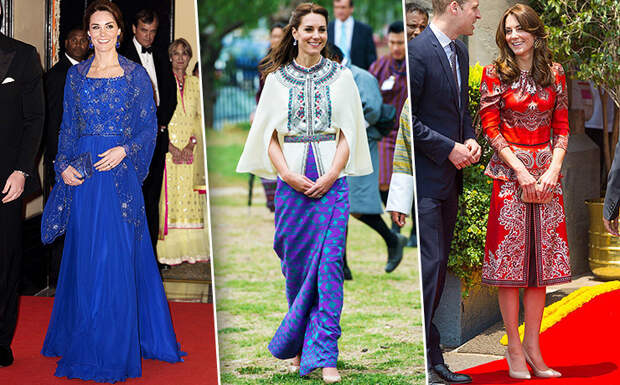 Кейт Миддлтон в Индии: 13 самых красивых платьев герцогини
