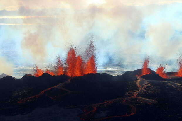 Извержение вулкана Бардарбунга в Исландии