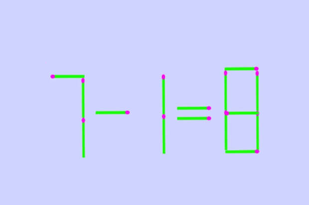 Головоломка со спичками: переставьте спичку и сделайте равенство верным