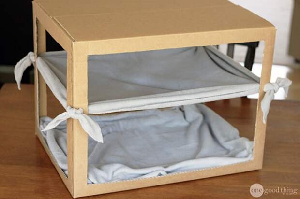 15 простых идей из картонной коробки, которые сделают дом комфортнее