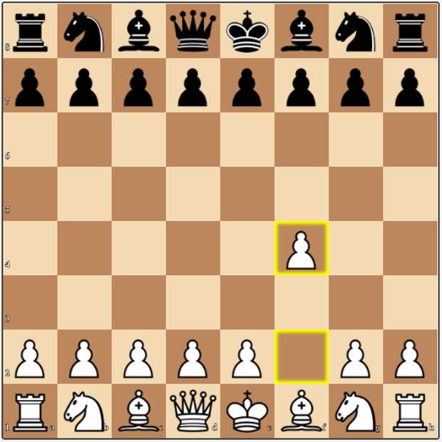 Bird's Opening is reached after the first move 1.f4