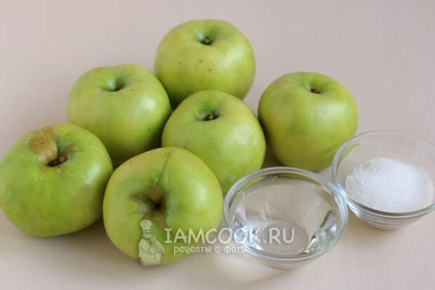 Ингредиенты для пастилы из яблок в домашних условиях в духовке