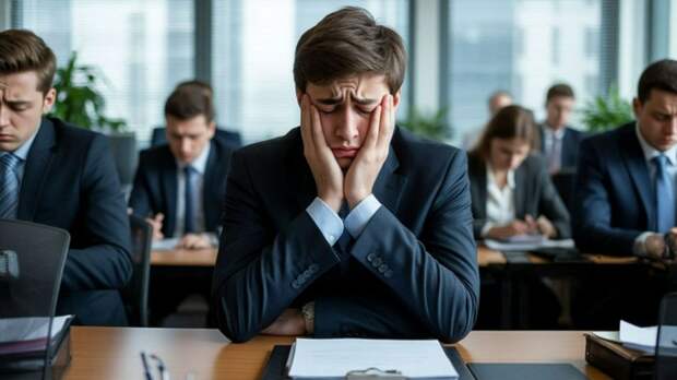 Грустные и уставшие люди / Изображение сгенерировано YandexGPT 5 Pro / amic.ru