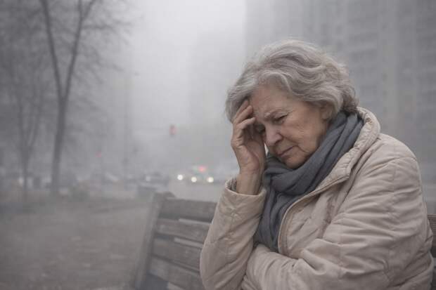 Хроническое воздействие загрязнённого воздуха увеличивает риск депрессии у пожилых