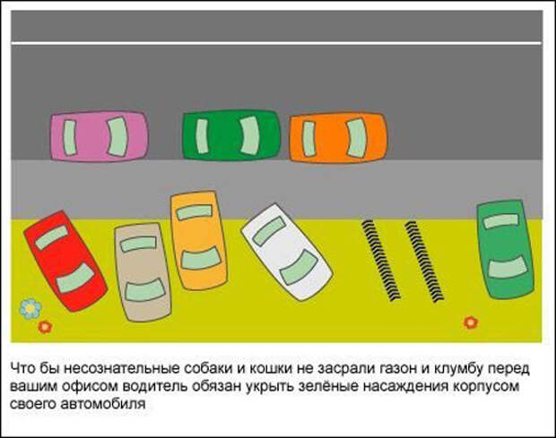 Современные негласные правила дорожного движения авто, прикол, юмор