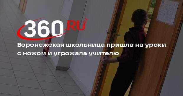 Воронежская школьница пришла на уроки с ножом и угрожала учителю