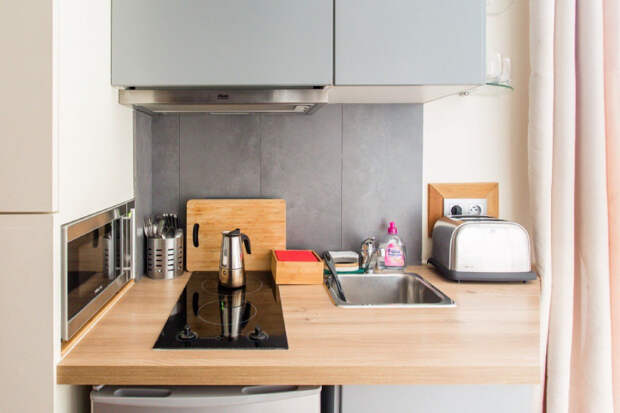 7 фишек для экстремально маленьких кухонь, которые мы подсмотрели в квартирах в Париже