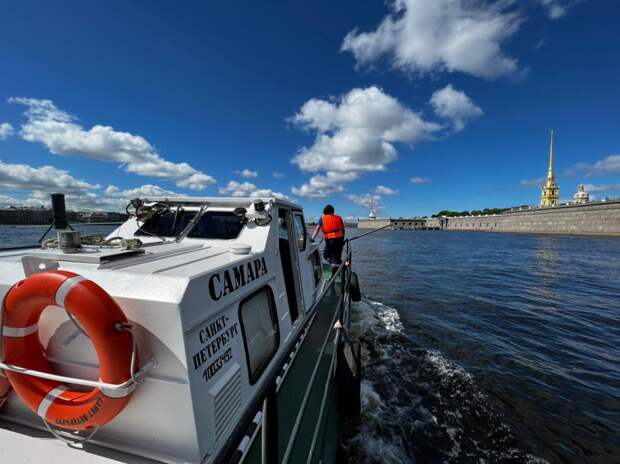 Ради выпускников в петербургских реках и каналах скосили водоросли