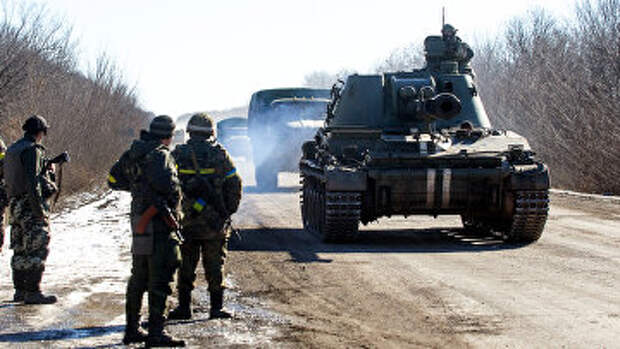 Украинские военные в Донецкой области
