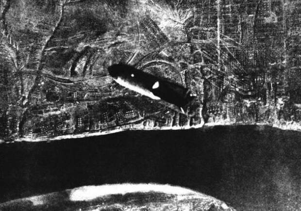 Летящая на Сталинград бомба.