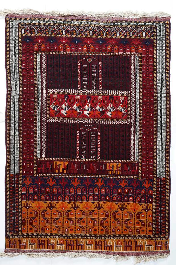 Ворсовый ковер «Озарение». Автор В. Гыллыева. 1979 год