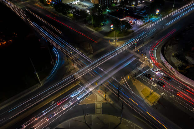 Traffic Trails by Edward Han  on 500px.com