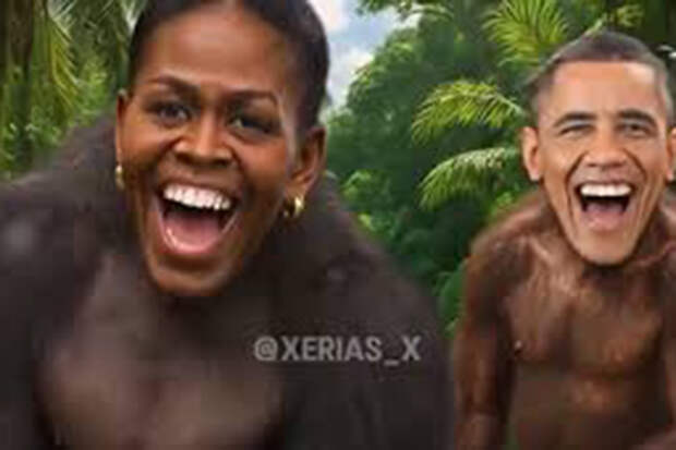 Белый дом объяснил видео с семьей Обамы в виде обезьян