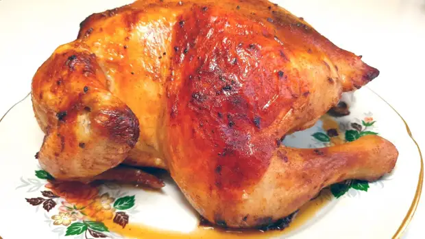 Курица глазированная медом