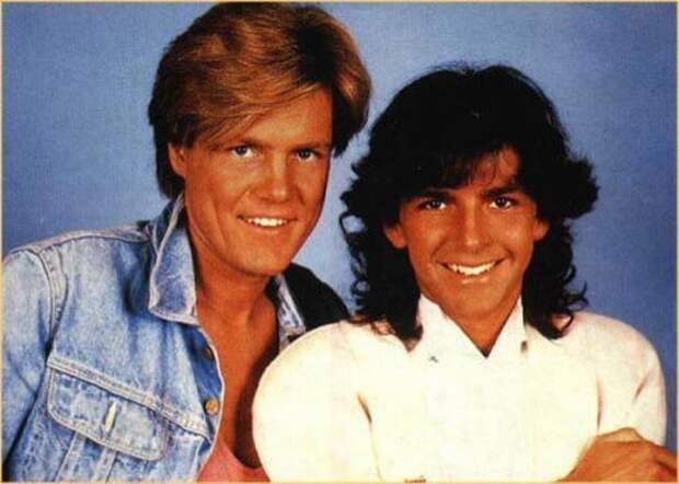 Modern Talking: Дитер Болен и Томас Андерс. Всего в мире было продано более 165 млн звуковых носителей с записями композиций дуэта. Но тандем распался по банальной причине "перетягивания одеяла".