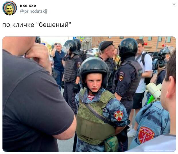 Маленький сотрудник Росгвардии