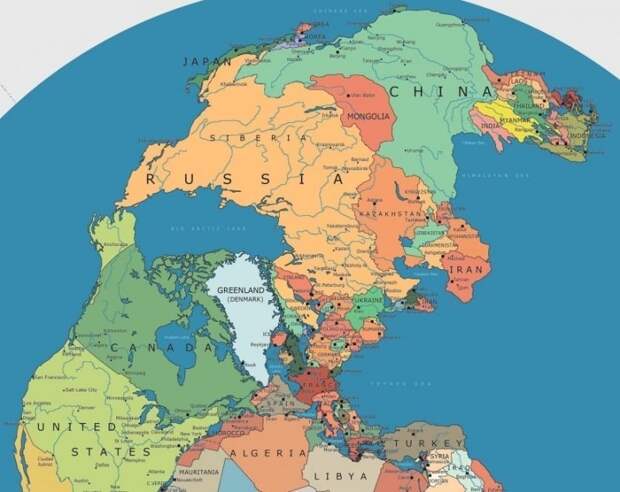 Вот так бы выглядела карта мира, если бы суперконтинент всё ещё существовал: Пангея, земля, интересно, карта, наука, познавательно