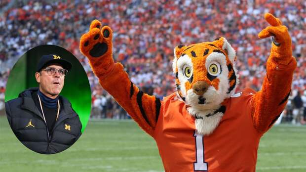 Michigan Football Sign-Stealing Clemson Troll Mascot