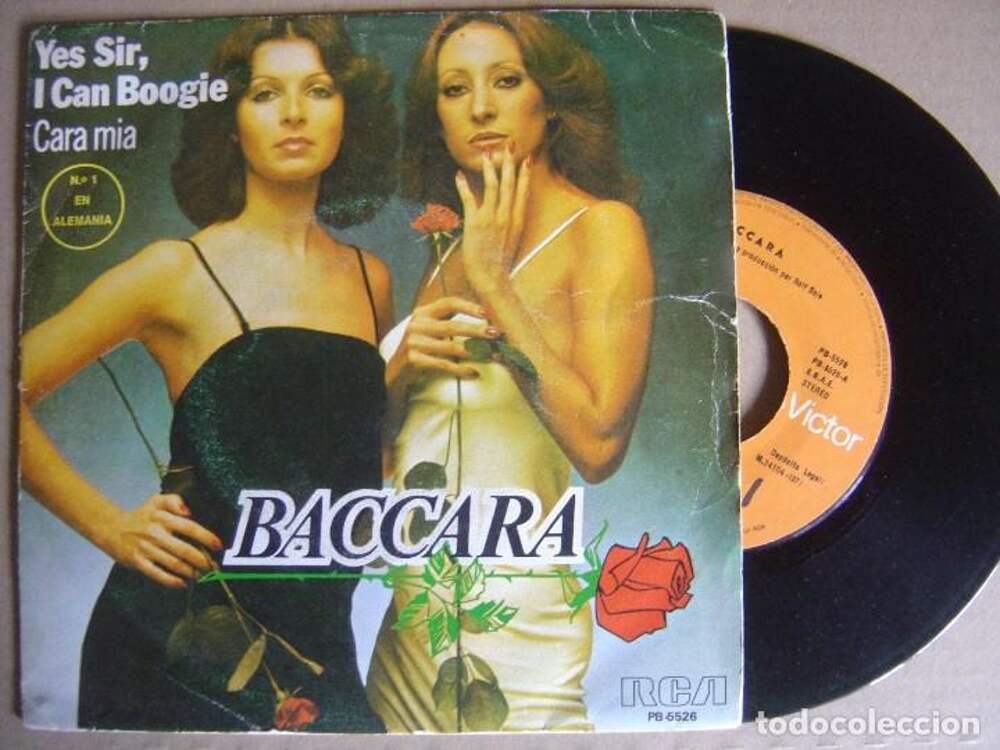 Baccara yes sir i can. Baccara - cara Mia обложка. Баккара i can Boogie год. Baccara (1977) -Yes Sir, i can Boogie обложка. Обложка альбома Baccara Yes Sir, i can Boogie.