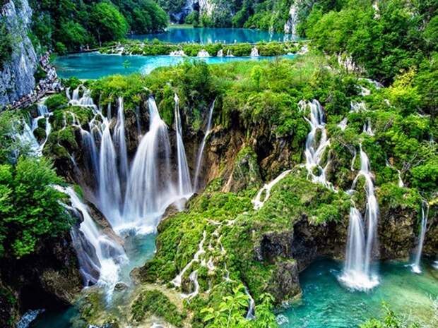 2. Плитвицкие озера, Хорватия красота, мир, природа, туризм