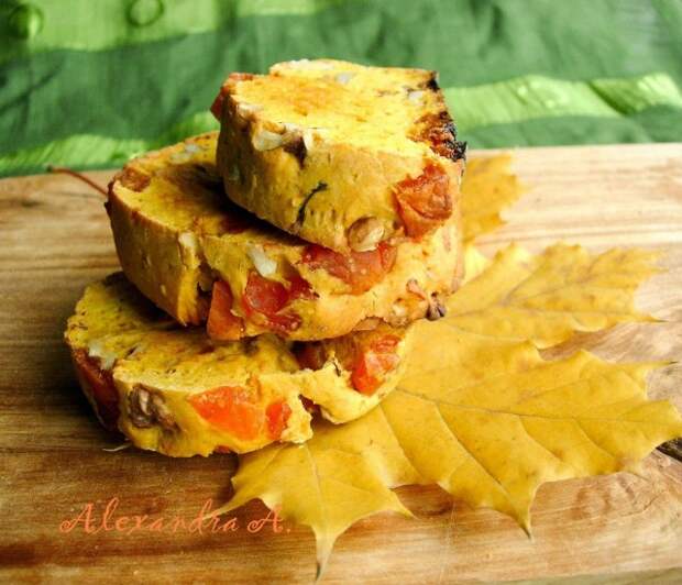 Тыквенное печенье с орехами и курагой