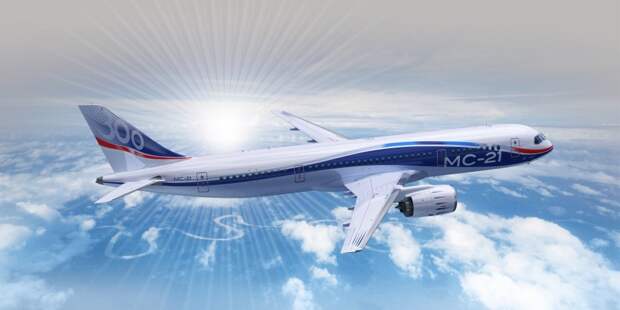 В Иркутске презентовали новейший российский пассажирский самолет МС-21.