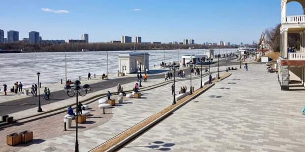 В парке Северного речного вокзала завершено обустройство зоны отдыха. Фото: М. Денисов mos.ru