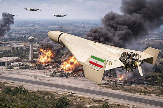 Иран массово атакует «Шахедами» военные цели США