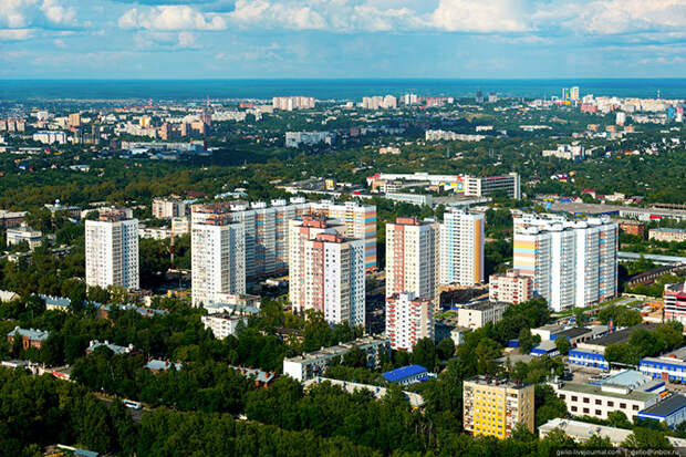 Нижний Новгород с вертолета