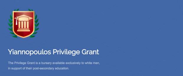 Conservative Provocateur Starts "White Men Only" Scholarship Fund