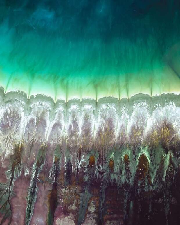 14. Залив Робак, Западная Австралия Бенджамин Грант, земля, природа, фото со спутника, фотография, фотомир