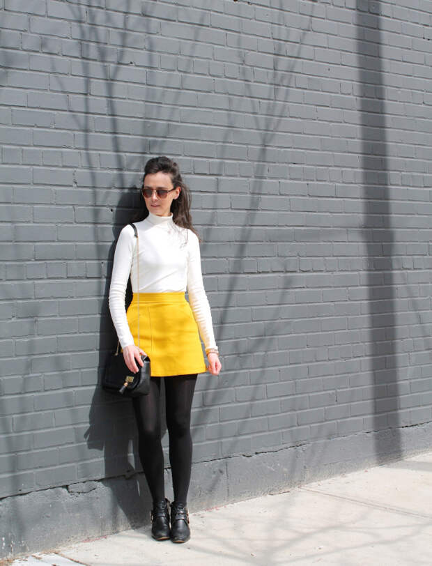Canary yellow skirt 10