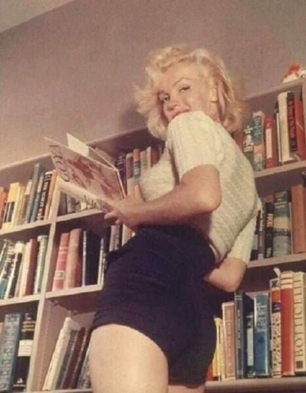 Мерилин Монро и её домашняя библиотека из 403 книг, 1953 год. история, факты, фото