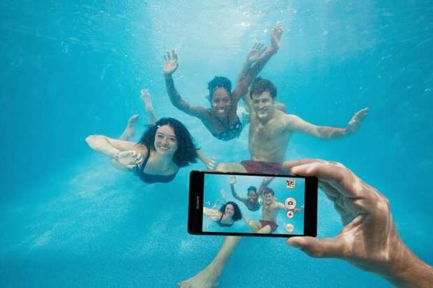 Съемка в бассейне на Sony Xperia Z3