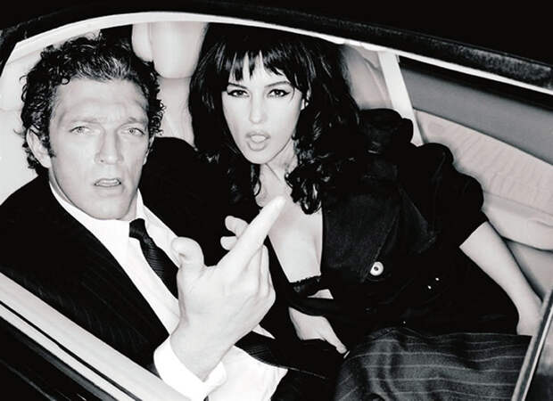 Моника Белуччи (Monica Bellucci) и Венсан Кассель (Vincent Cassel) в фотосессии Эллен фон Унверт (Ellen von Unwerth) для журнала Studio (2005), фото 5