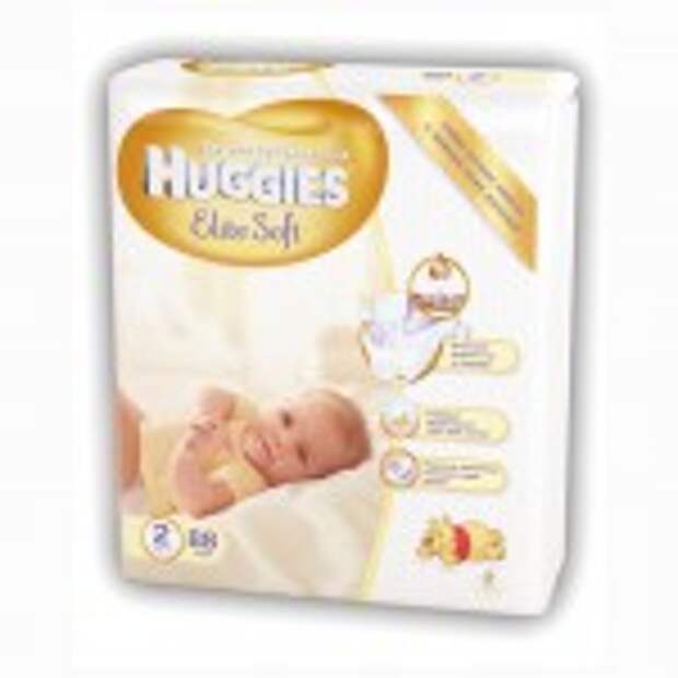 Подгузники Huggies Elite Soft 2 (4-7 кг) 88 шт.