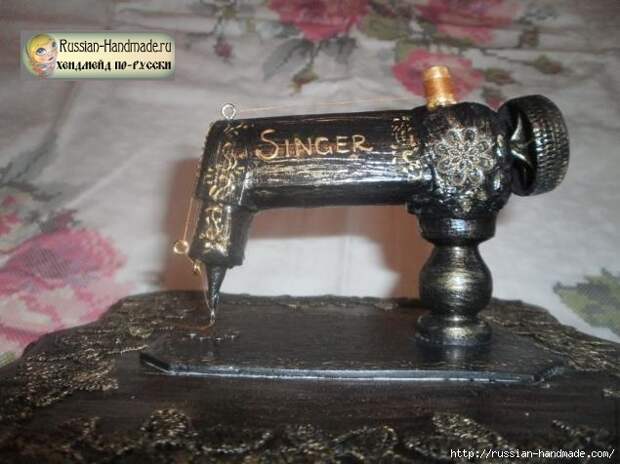 Шкатулка со швейной машинкой своими руками (1) (635x476, 147Kb)