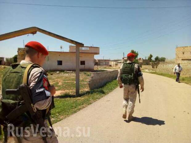 Сирия: Российские военные патрулируют «Растанский котёл», боевики оказывают содействие (ФОТО) | Русская весна