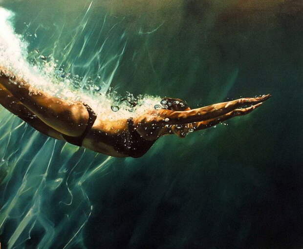Плавающие женщины: картины Eric Zener