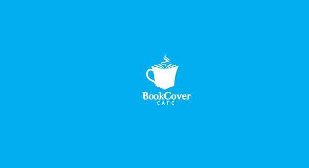 Логотип со скрытым символизмом Книжное кафе