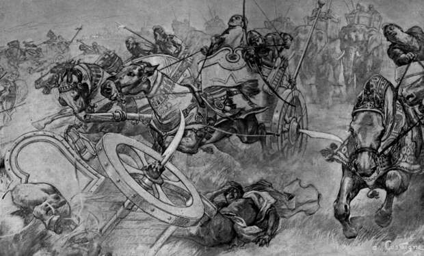 6. Серпоносная колесница. 6. Серпоносная колесница. история, оружие