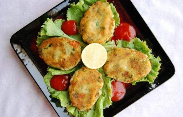 Картофельные котлеты с фасолью. \ Фото: wowfood.club.