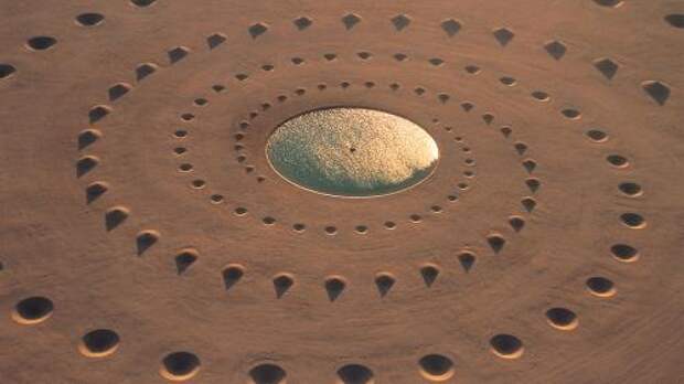 birds eye view of desert breath