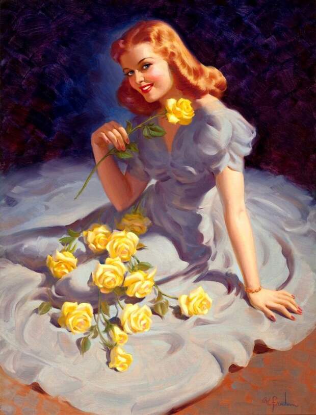 Красотки! Художник-иллюстратор Art Frahm (1907-1981)