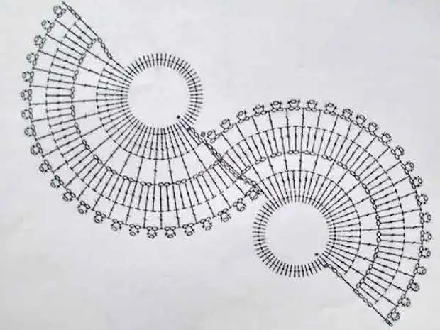 Полукруглый мотив крючком схема