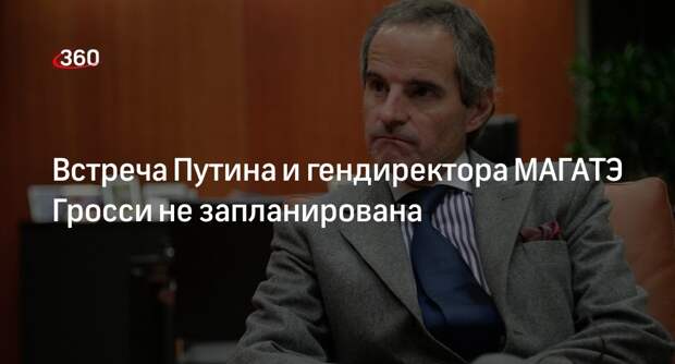 Представитель Кремля Песков: встречи Путина и гендиректора МАГАТЭ Гросси в планах нет