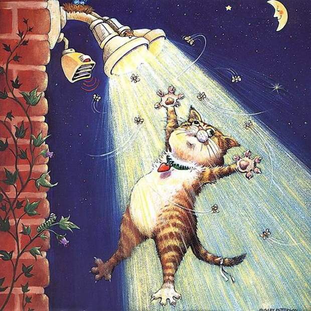 Коты-котики,теплые животики... Художник Гэри Паттерсон (Gary Patterson) (114 картинок)
